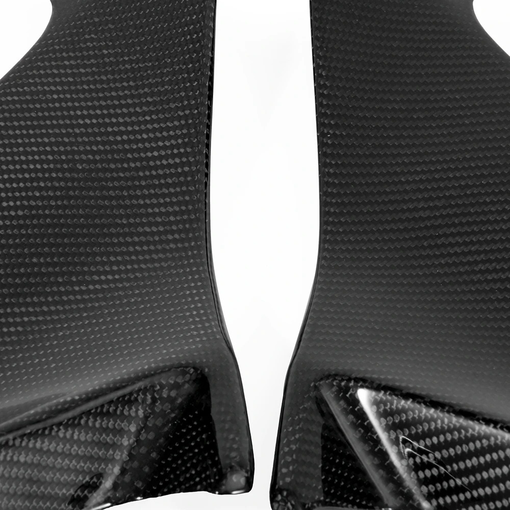 Motorcycle 100% Carbon Fiber Side Fairing Cover for Ninja 400 2019 Glassy Black